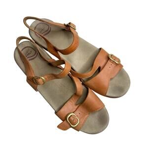 Dansko Tan Leather Sandals